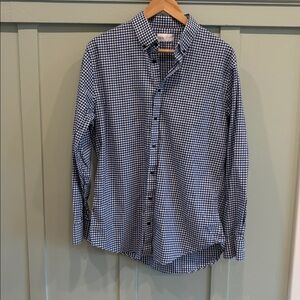 Blue + White Gingham Dress Shirt – Men’s 16½-34/35 👔